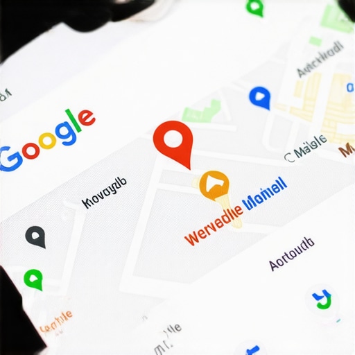 Google Maps local business listing with optimization indicators