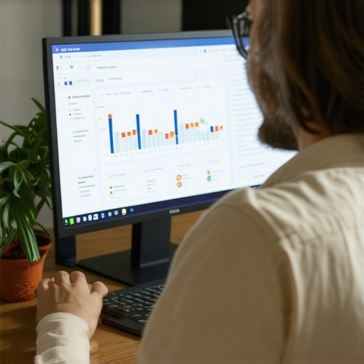 SEO expert reviewing local search analytics for Tucson business