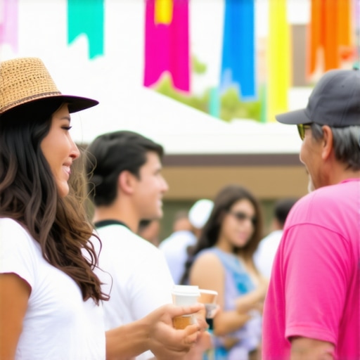 Tucson Community Event for Local Business Promotion Local Tucson community event with businesses and crowd