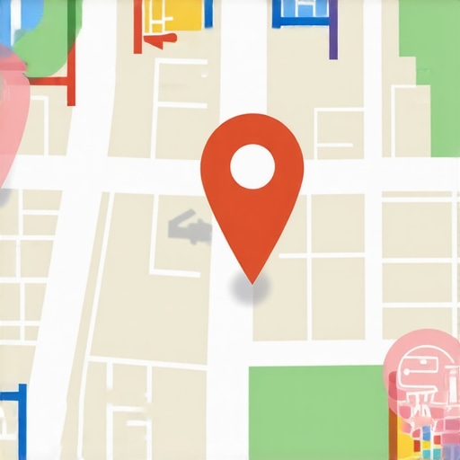 Map of Tucson showing local SEO and Google My Business icons