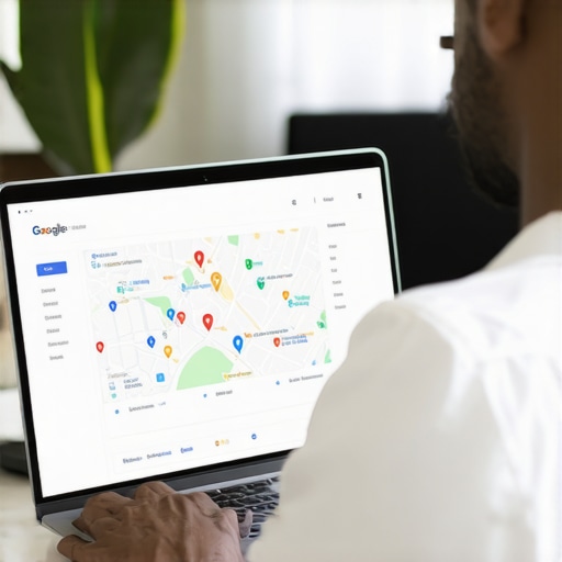 Optimizing Google Maps listing in Tucson Business owner optimizing Google My Business profile for Tucson location