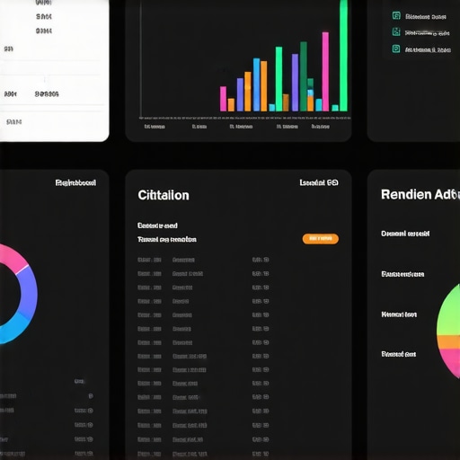 Local SEO dashboard displaying citation and review analytics
