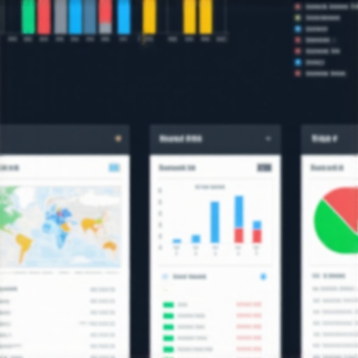 Dashboard displaying local SEO performance metrics, maps, and analytics for Tucson business