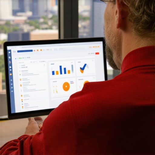 Business owner reviewing Tucson local SEO analytics on a laptop