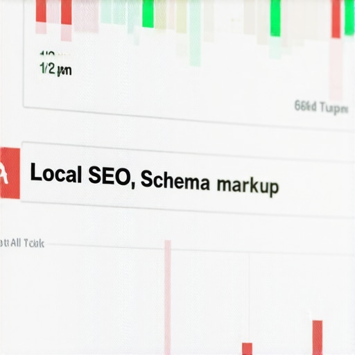 Screenshot showing schema.org code and SEO analytics for Tucson