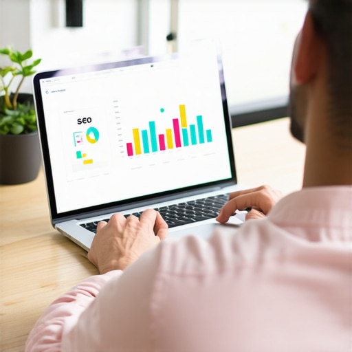 Marketing expert analyzing SEO data for Tucson shop