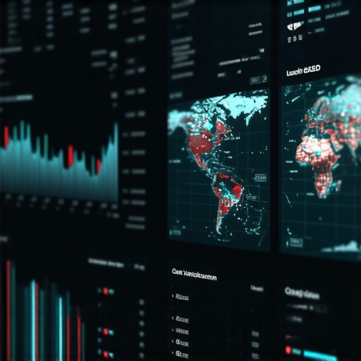 A high-tech analytics dashboard showing local search performance metrics for Tucson businesses